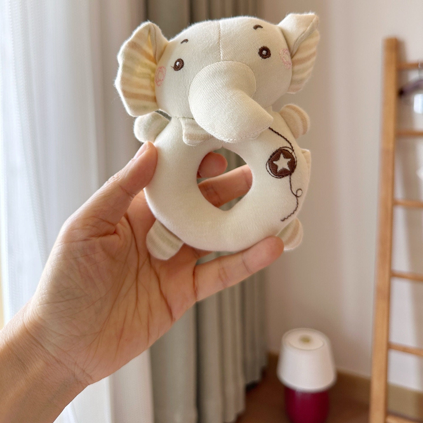 Rattle Sound Comfort Toy – Soft Plush Soothe Toy with Bell for  Small Pets