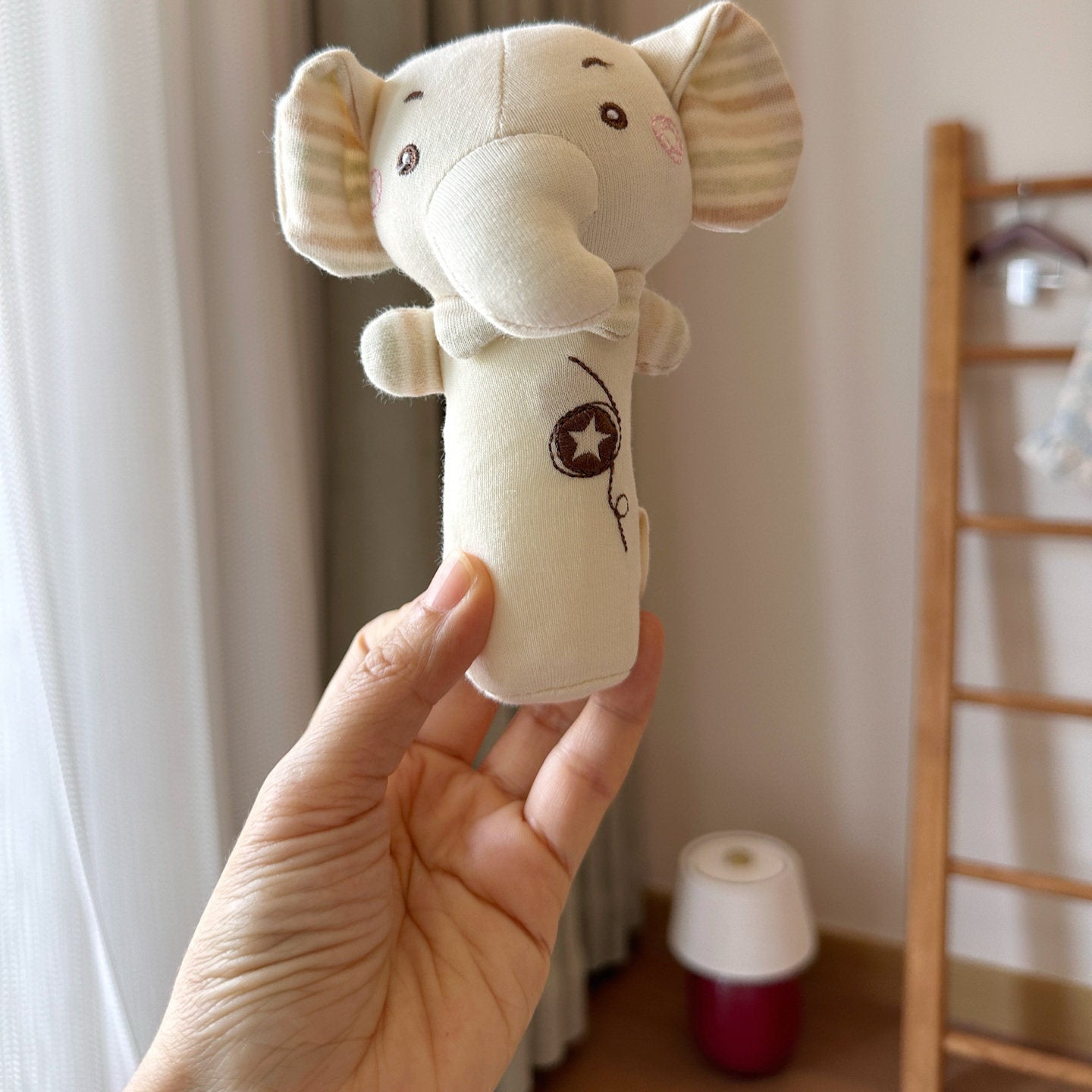 Rattle Sound Comfort Toy – Soft Plush Soothe Toy with Bell for  Small Pets