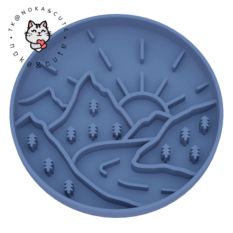 Small and medium-sized dog slow food bowl, silicone licking pad, licking plate, shaking bowl, pet cat puzzle, leakage, hidden food, rich toys