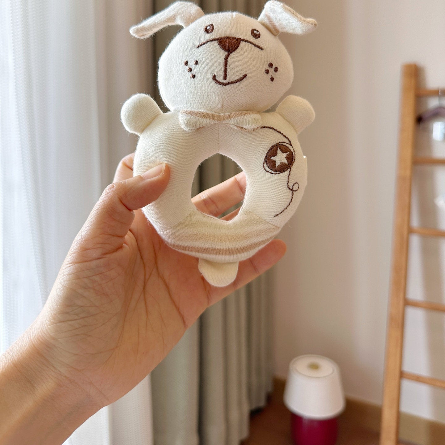 Rattle Sound Comfort Toy – Soft Plush Soothe Toy with Bell for  Small Pets