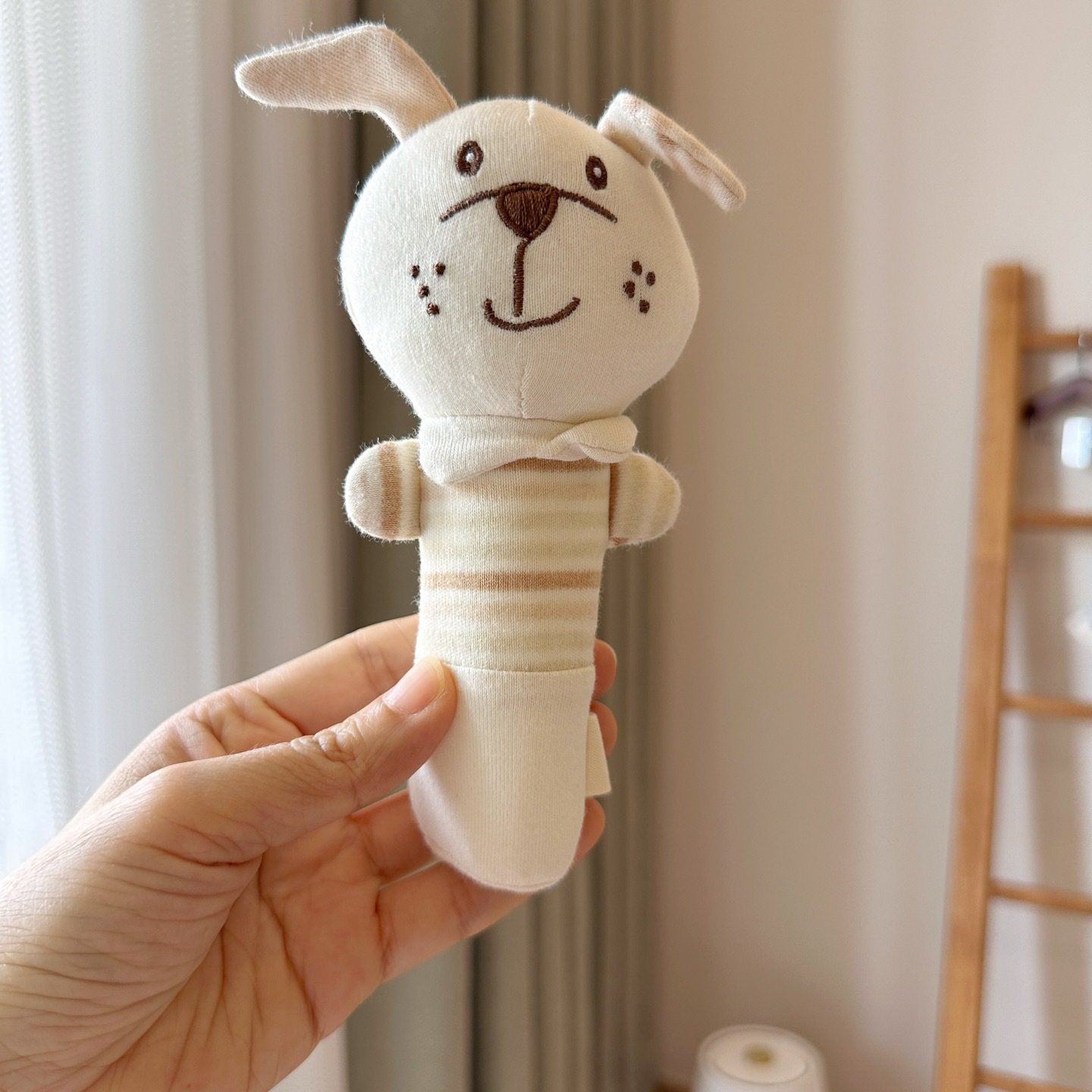 Rattle Sound Comfort Toy – Soft Plush Soothe Toy with Bell for  Small Pets