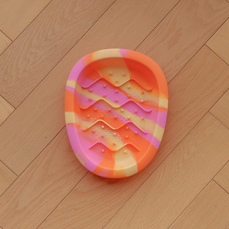 Pet Silicone Slow Feeder Bowl | Non-Slip Suction Base for Cats & Small Dogs