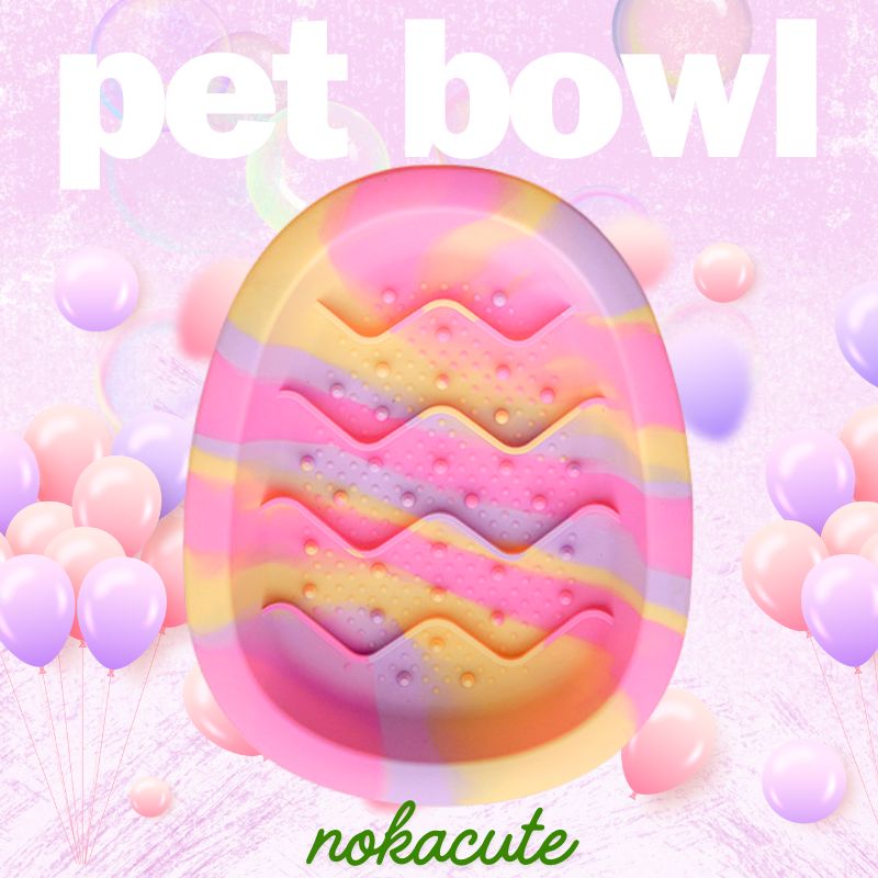 Pet Silicone Slow Feeder Bowl | Non-Slip Suction Base for Cats & Small Dogs