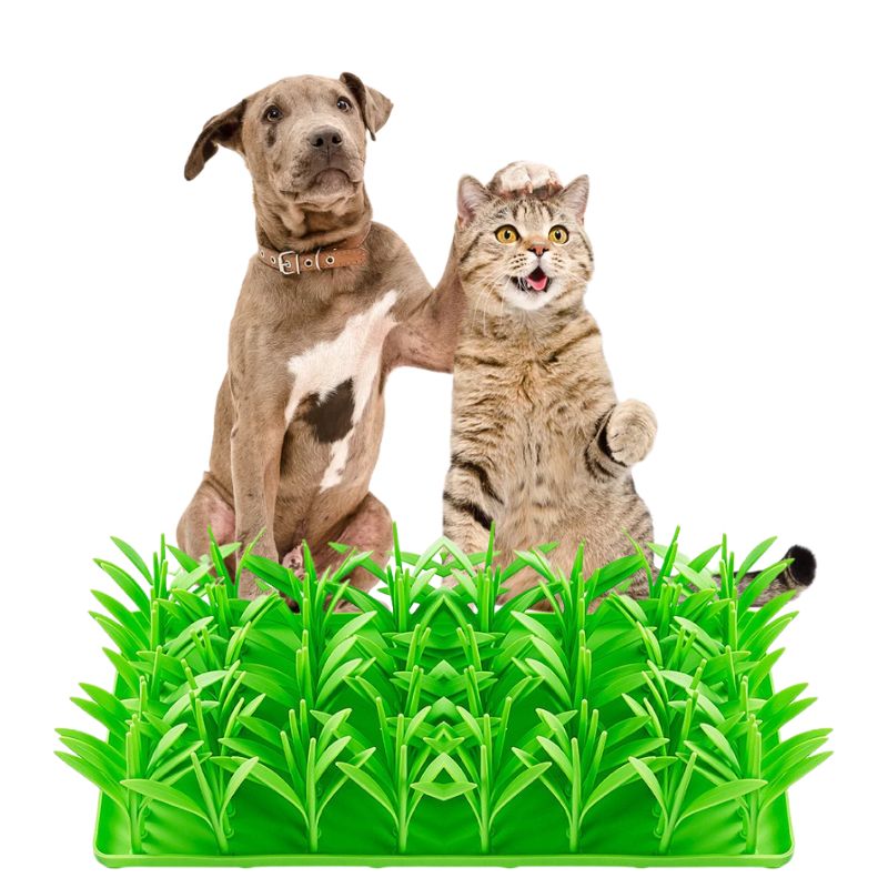 Artificial Grass Snuffle Mat | Universal Slow Feeder & Enrichment Toy for Cats and Dogs