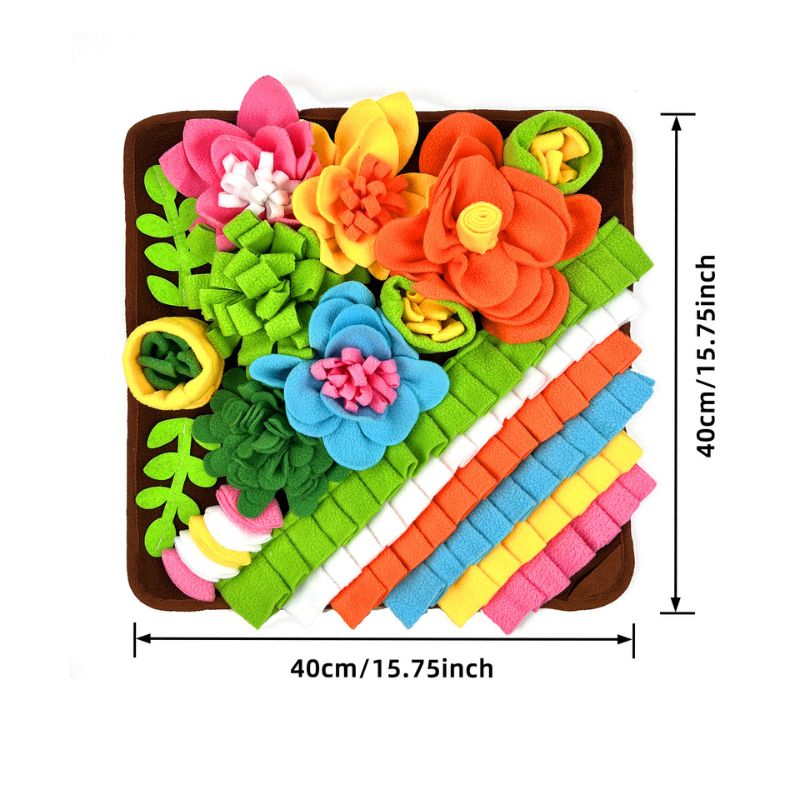 Pet Foraging Snuffle Mat | Playful Shape, Dual-Color Options – Ideal for Cats & Dogs