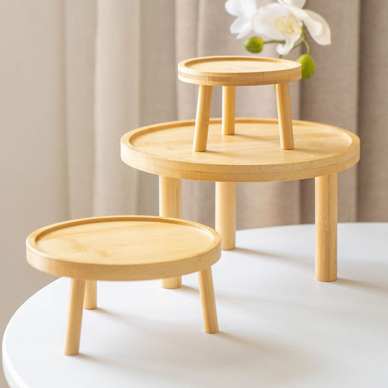 Elevated Anti-Spill Solid Wood Pet Bowl Stand