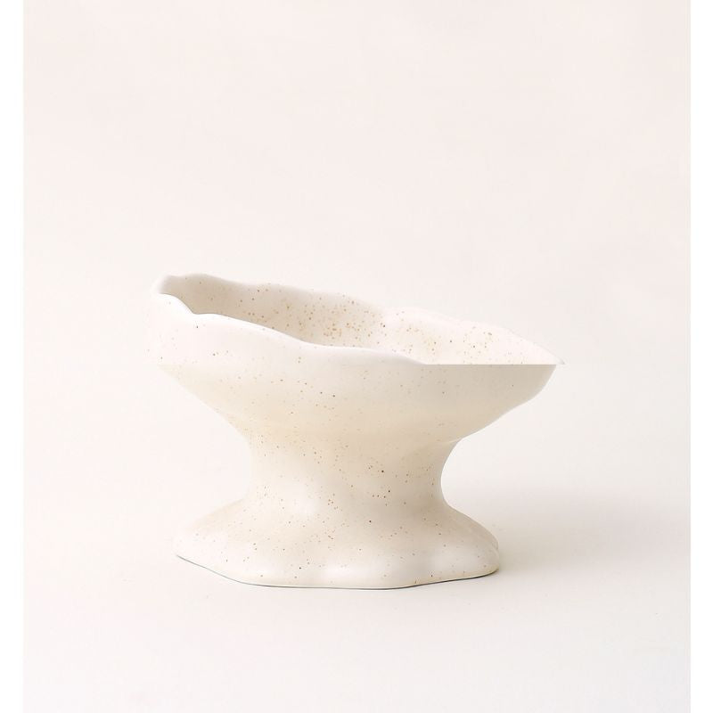 Ink-Style Ceramic Elevated Pet Bowl – Tilted Slow Feeder, Anti-Choke, Suitable for Cats and Dogs