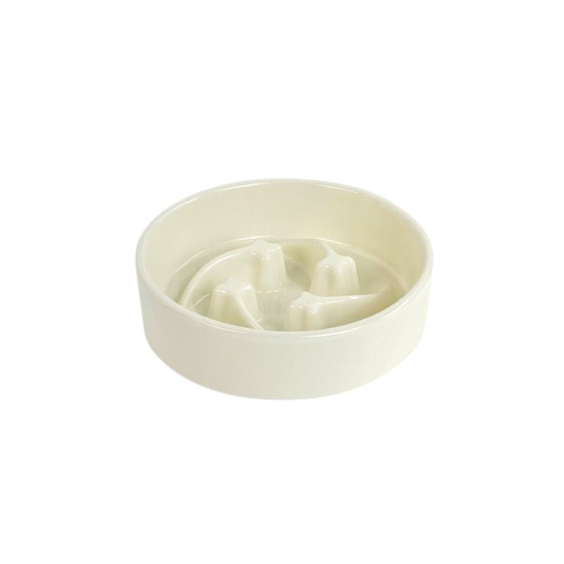 Ceramic Slow Feeder Bowl – Small for 3–5kg, Medium for 5–18kg Dogs