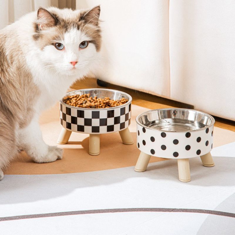 Whisker-Safe Elevated Pet Bowl | Stable Raised Stand & Durable Stainless Steel