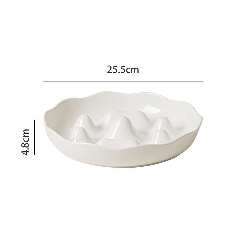 Ceramic Slow Feeder Bowl for Medium & Large Dogs | Anti-Choke