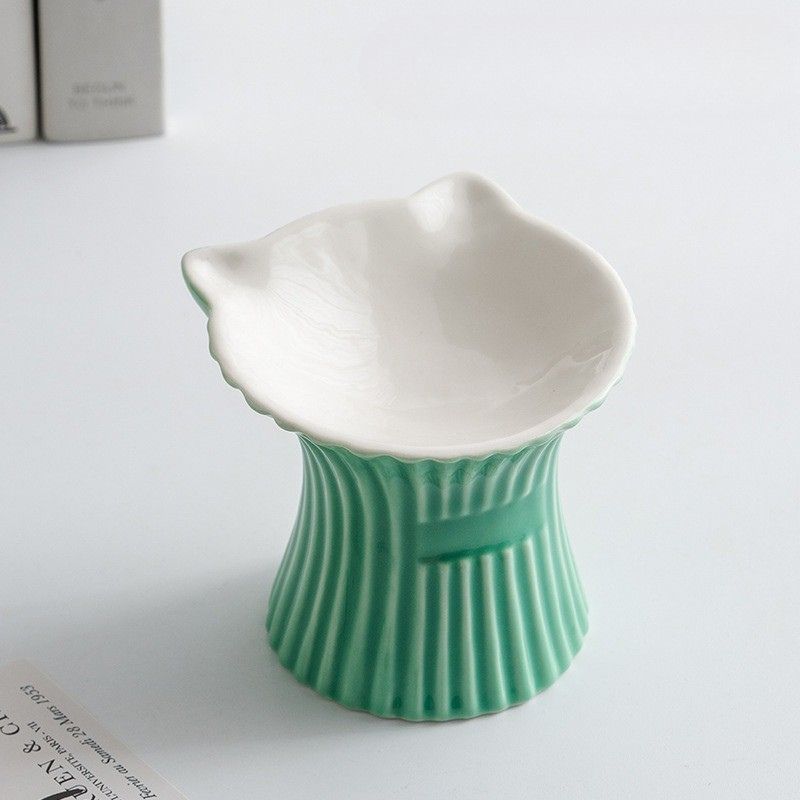 Petal Style Ceramic Cat Bowls and Small Dog Bowls
