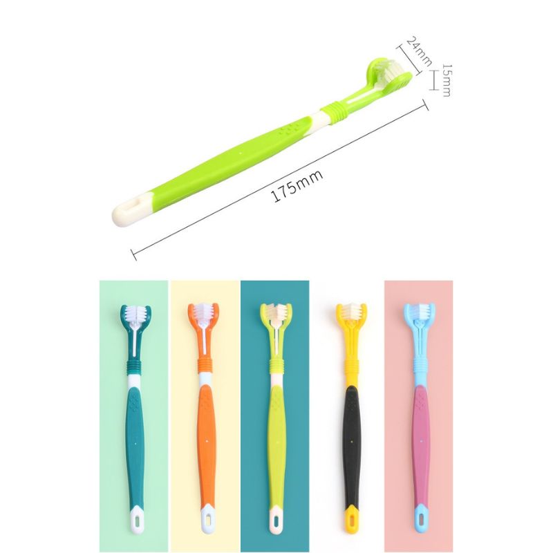 5pcs 360° Pet Toothbrush – Finger Toothbrush for Dogs and Cats, Soft Bristles, Easy Dental Cleaning