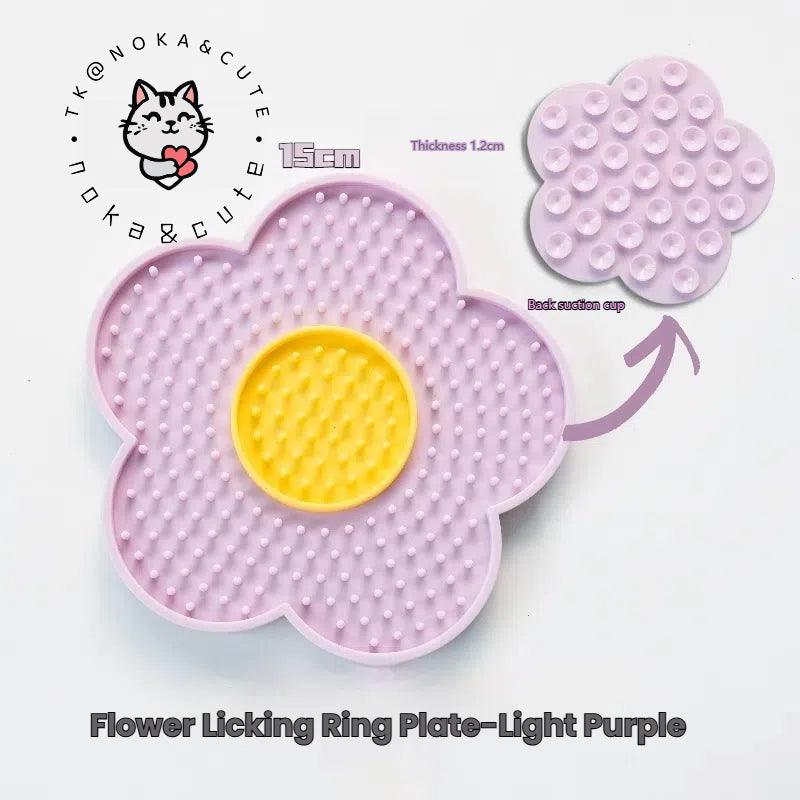 Small and medium-sized dog slow food bowl, silicone licking pad, licking plate, shaking bowl, pet cat puzzle, leakage, hidden food, rich toys - NoKa&AuroraStone