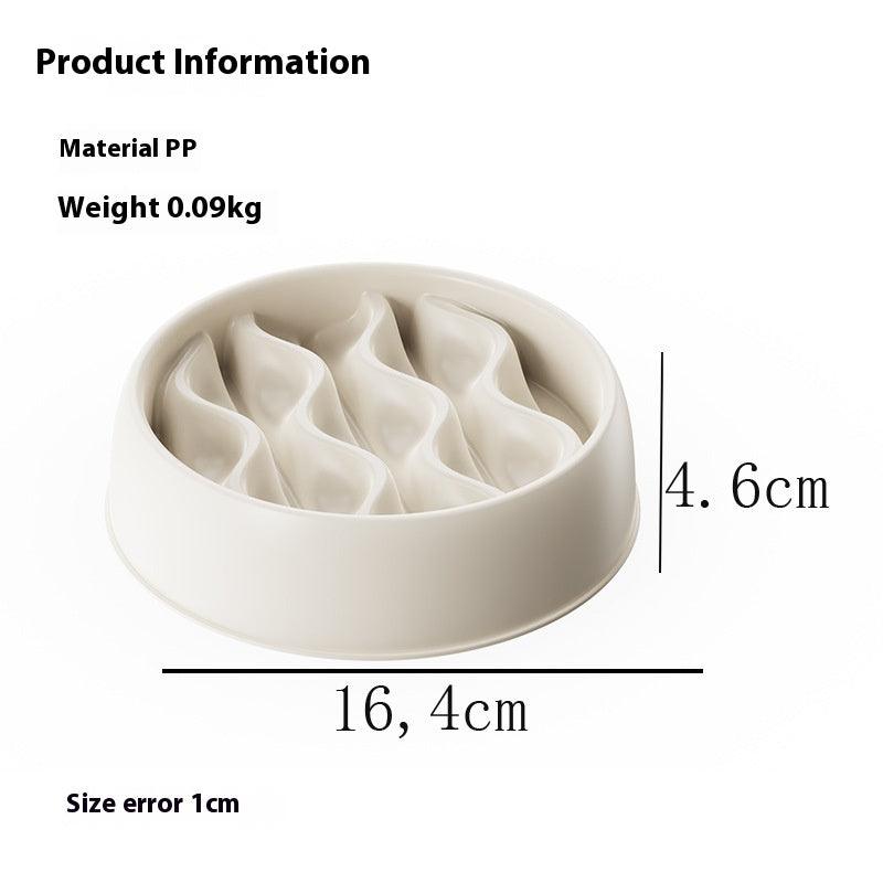 Dog Slow Food Bowl, Cat Bowl, Dog Food Bowl, Anti-knock over Pet Rice Bowl, Kitten, Puppy, Puppy Eating Slow Food Bowl - NoKa&AuroraStone