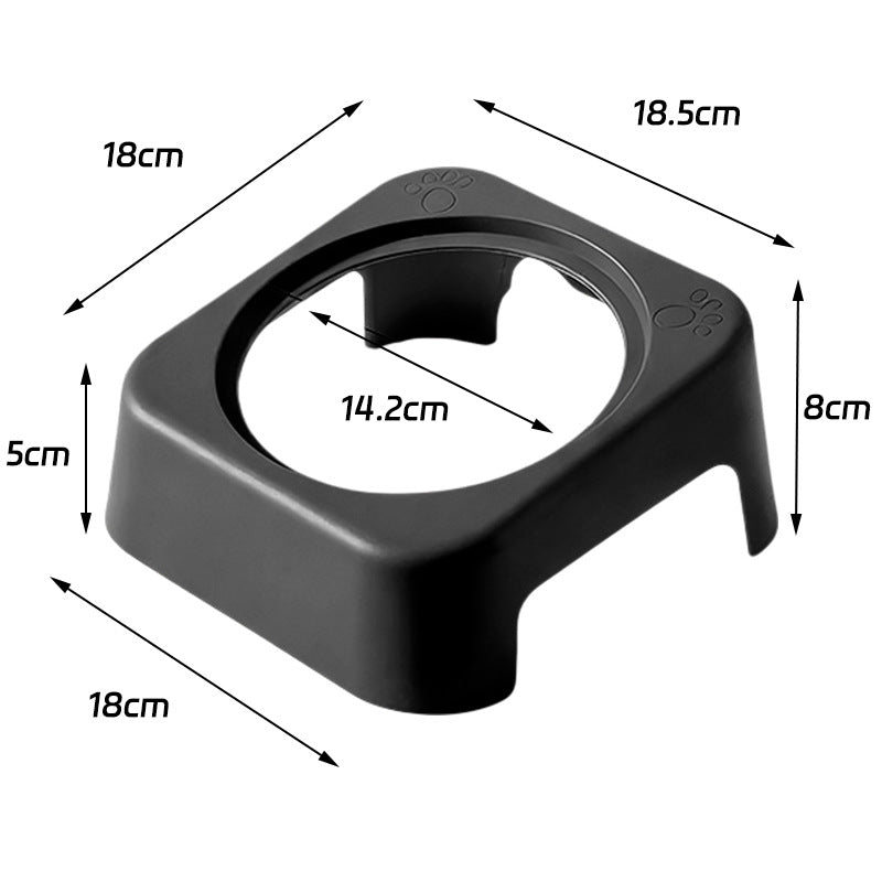 6inch Ceramic Elevated Tilted Pet Bowl –Food and Water Bowl with Stand