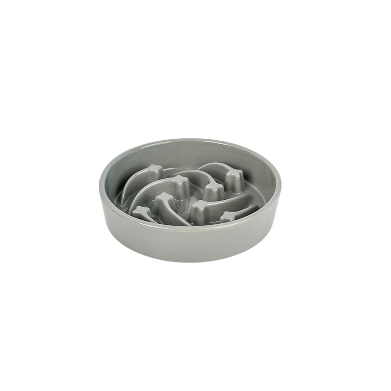 Large Ceramic Slow Feeder Bowl for Dogs (weighing15–25kg)