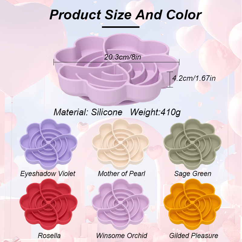 Heart Blossom Silicone Slow Feeder