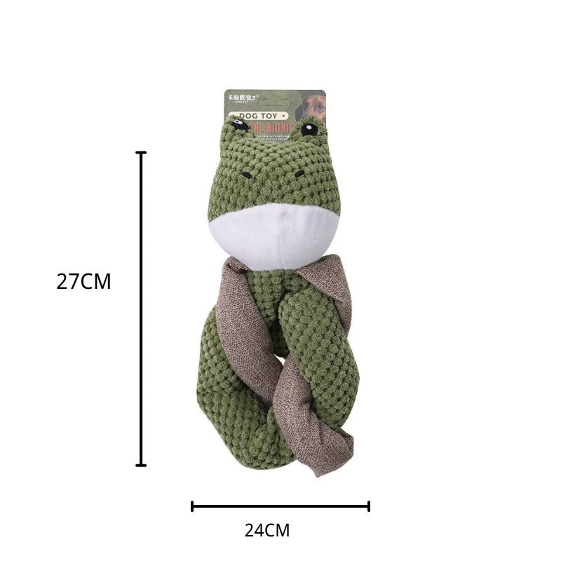 4PCS Durable Squeaky Plush Toy for Medium to large Dogs