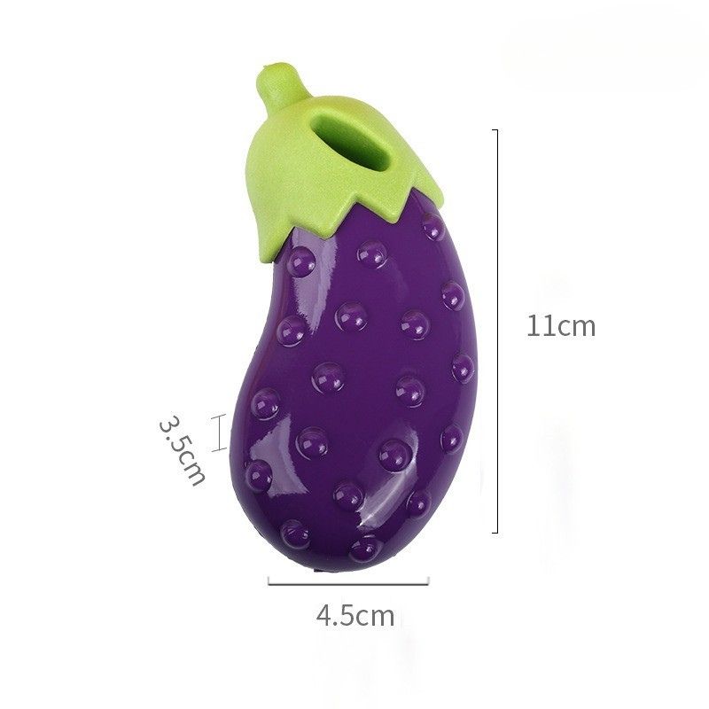 buy2get 1 free Vegetable-Shaped Chew Toy – Soft Rubber Squeaky Toy for Dogs