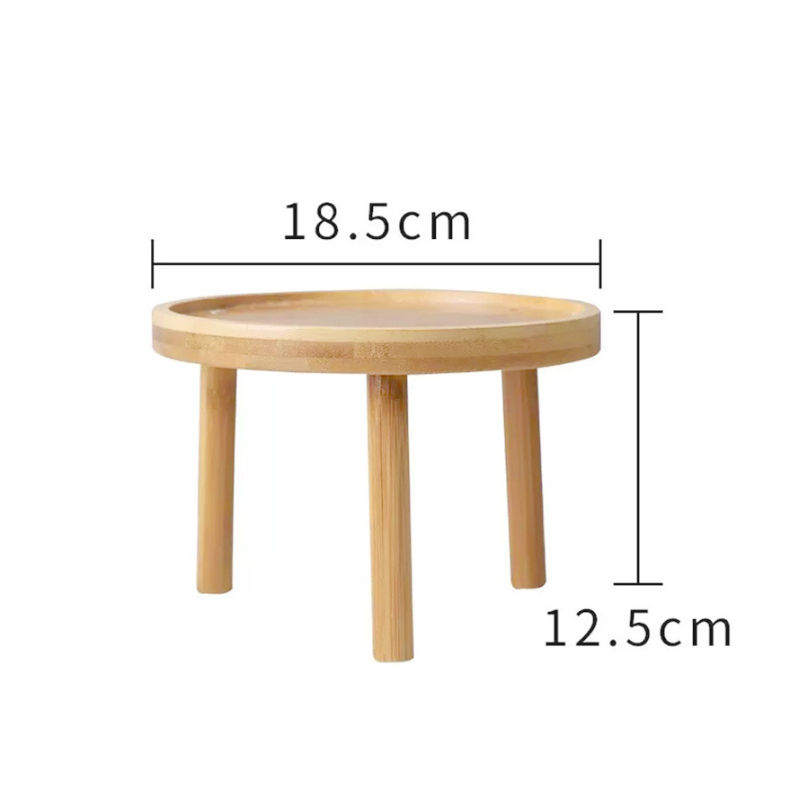 Elevated Anti-Spill Solid Wood Pet Bowl Stand