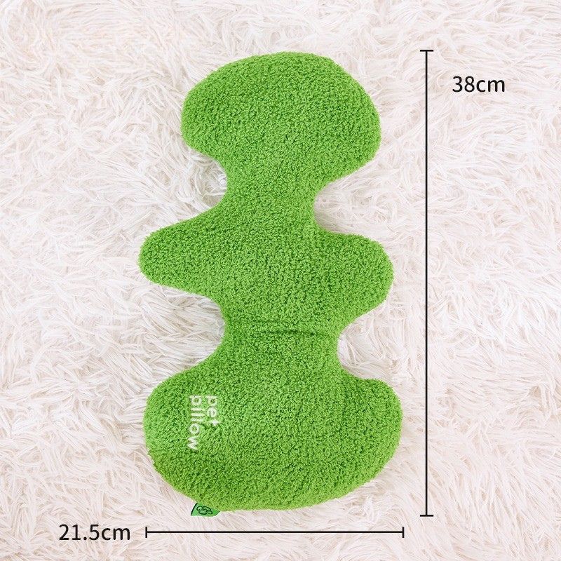 Geometric Dog Pillow – Soft Pet Hugging Cushion for Sleeping and Comfort