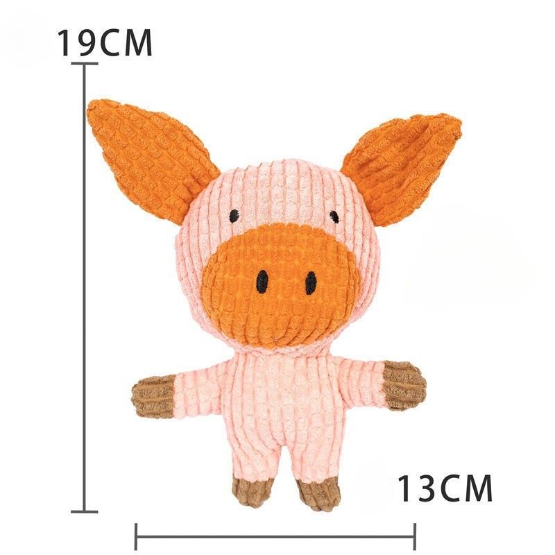 Soft Squeaky Chew Toy for Dogs – Durable, Bite-Resistant Plush Sound Toy for Small and Medium Pets