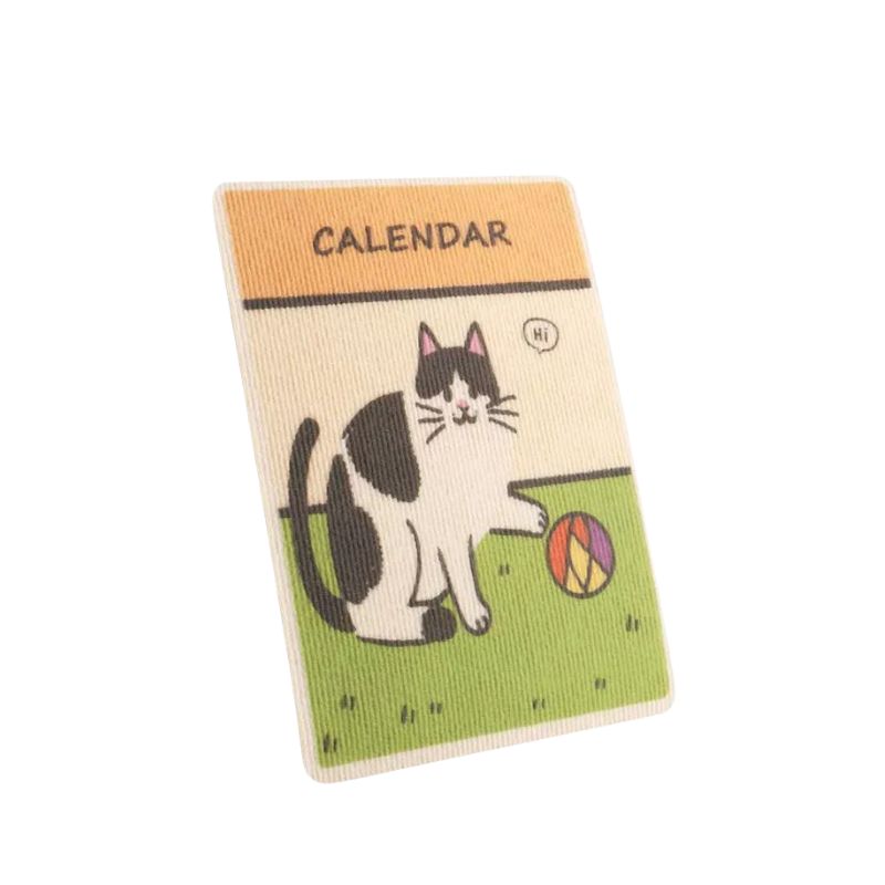 Calendar-Style Cat Scratcher – Cute Desktop Scratching Board with Replaceable Refill, Low-Lint, No Mess