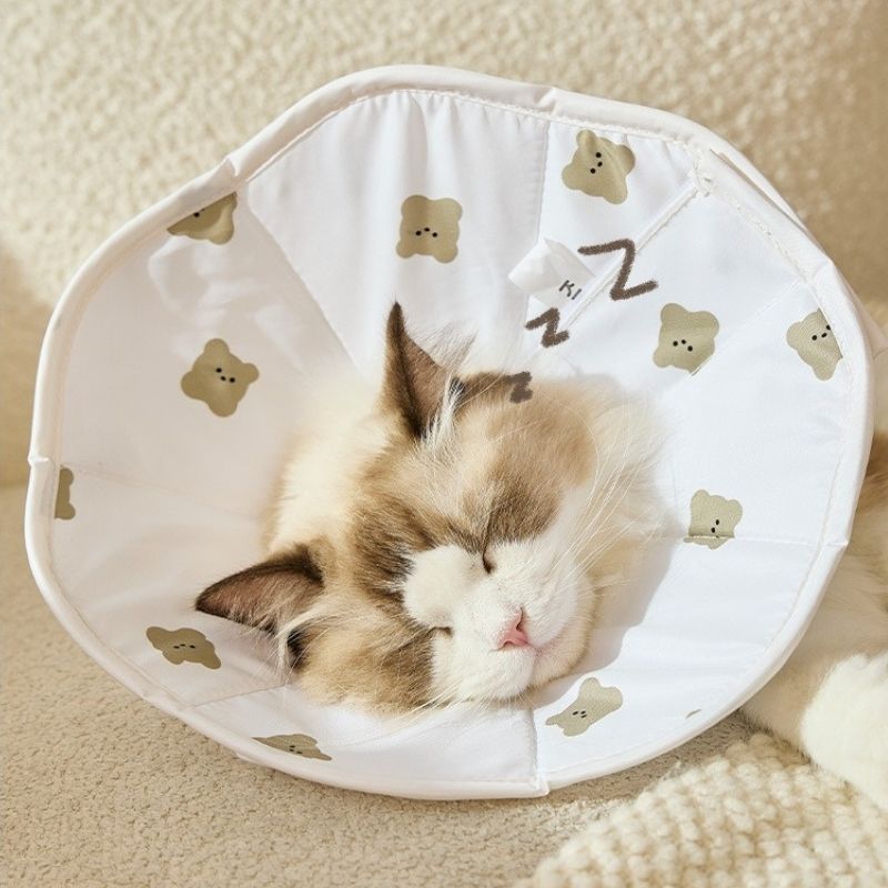 Soft Waterproof Pet Recovery Collar – Anti-Lick & Bite Cone for Cats and Small Dogs