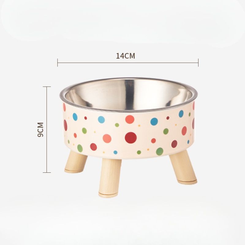 Whisker-Safe Elevated Pet Bowl | Stable Raised Stand & Durable Stainless Steel