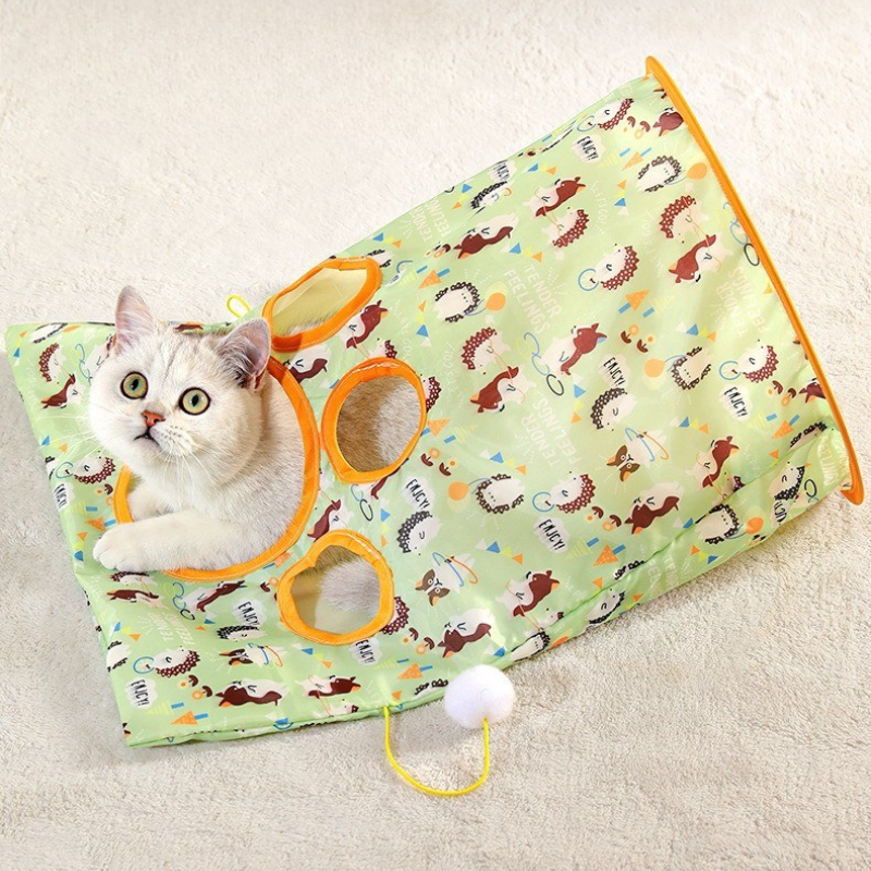 Cat Tunnel Crinkle Bag – Interactive Hide-and-Seek Play Tunnel for Cats