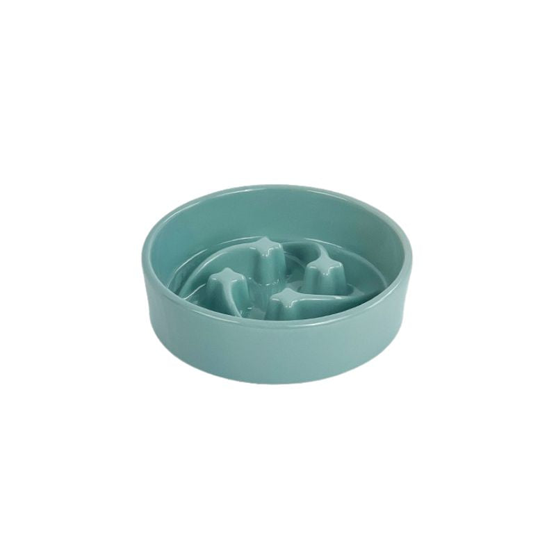 Ceramic Slow Feeder Bowl – Small for 3–5kg, Medium for 5–18kg Dogs