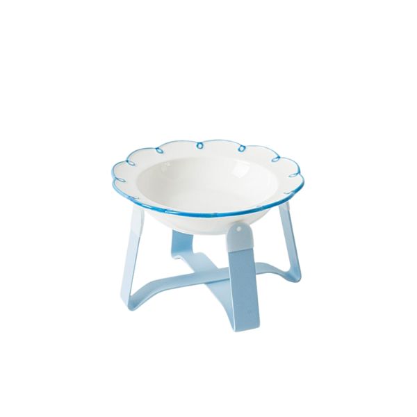 Elevated Ceramic Cat Bowl | Neck-Friendly Raised Design, Easy to Clean & Stable Base