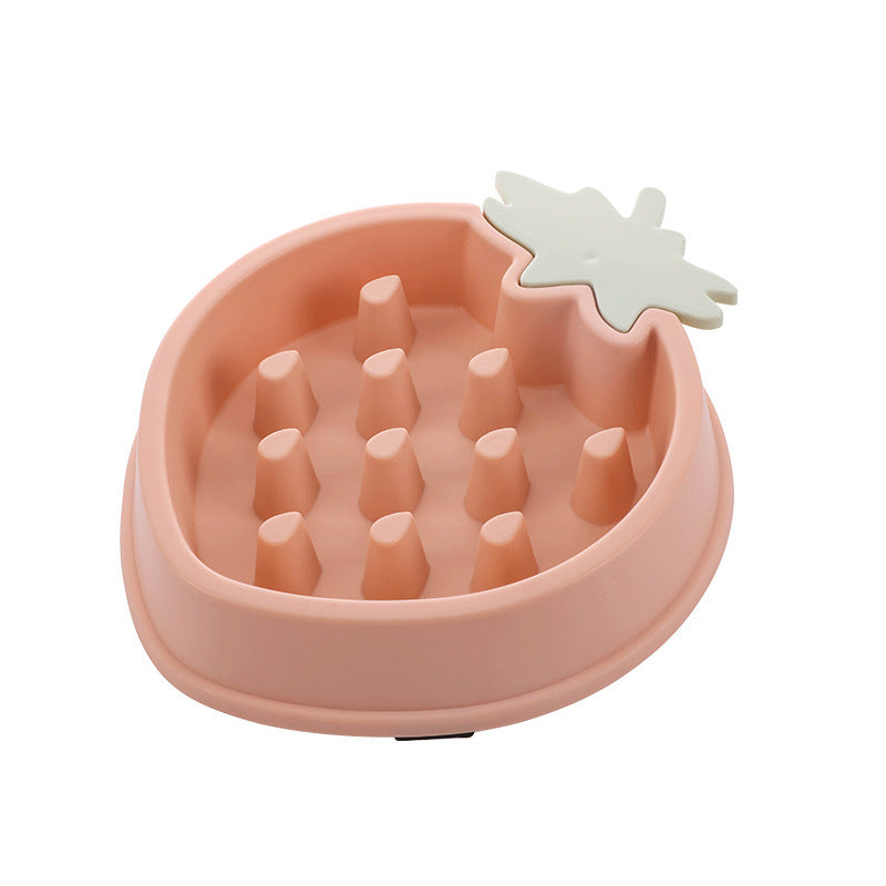 Cute Fruit Design Pet Slow Feeder Bowl – Anti-Gulping & Non-Slip