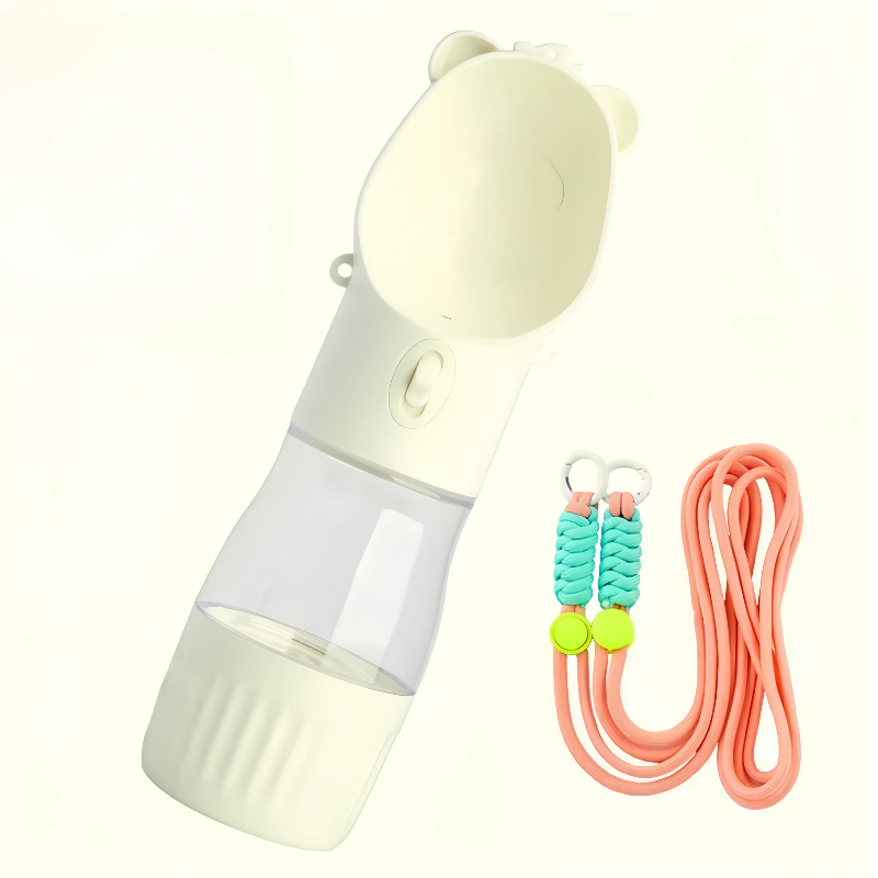 Hands-Free Portable Pet Water Bottle - Leak-Proof Dog Travel Cup with Shoulder Strap