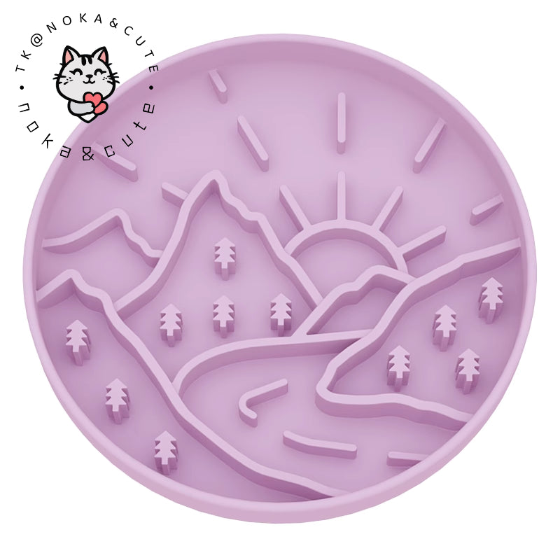 Small and medium-sized dog slow food bowl, silicone licking pad, licking plate, shaking bowl, pet cat puzzle, leakage, hidden food, rich toys