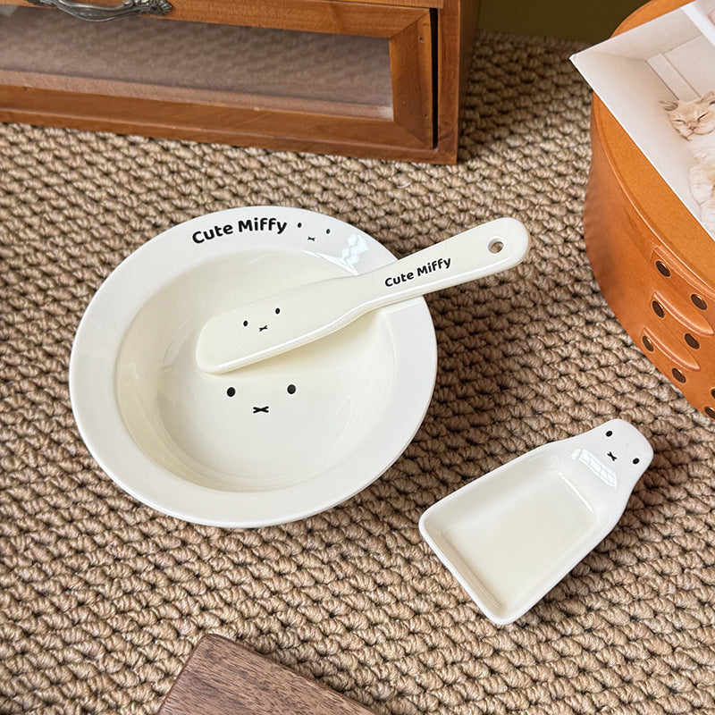 6inch Ceramic Elevated Tilted Pet Bowl –Food and Water Bowl with Stand