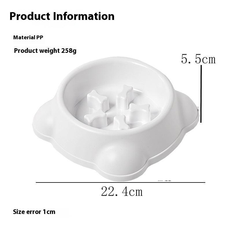Dog Slow Food Bowl, Cat Bowl, Dog Food Bowl, Anti-knock over Pet Rice Bowl, Kitten, Puppy, Puppy Eating Slow Food Bowl - NoKa&AuroraStone