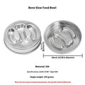 304 Stainless Steel Pet Bowl, Cat Bowl, Dog Bowl, Anti-Tip Design, Non-Slip, Anti-Choking, Slow Feeder Dog Bowl - NoKa&AuroraStone