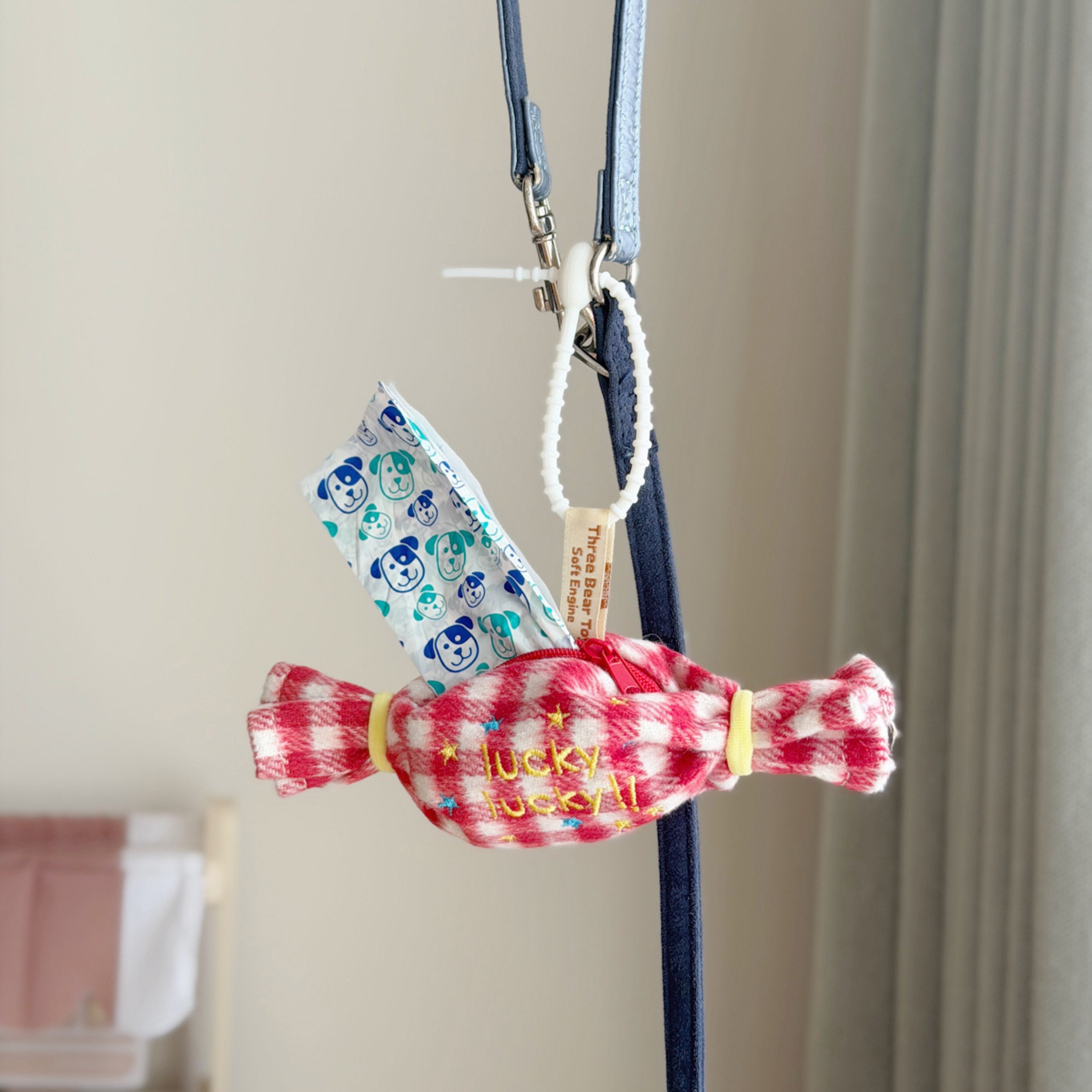 Portable Dog Poop Bag Dispenser with Hook for Walking