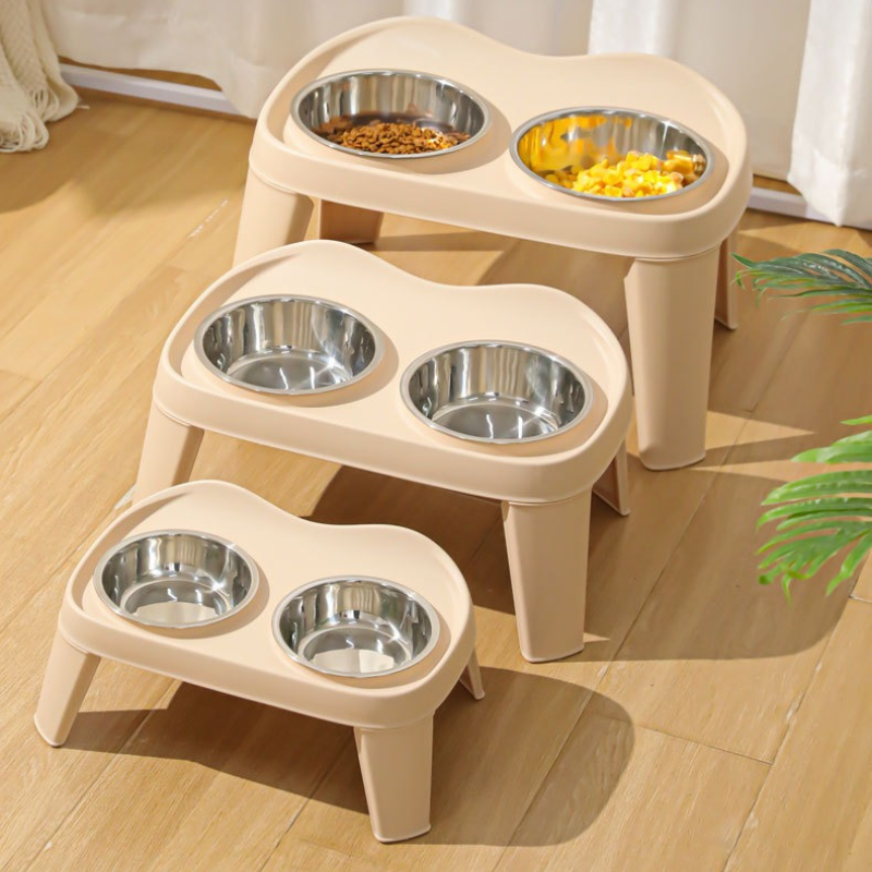 Elevated Stainless Steel Durable Dog Bowls set for Large Breeds  XXXL