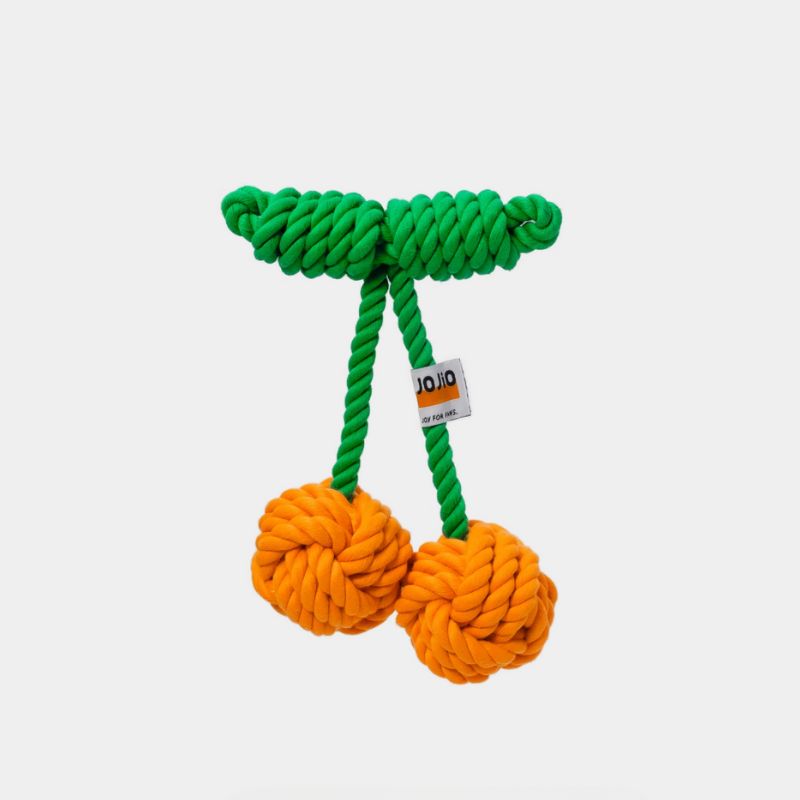 Cherry Rope Toy – Durable Knot Chew Toy for Dogs