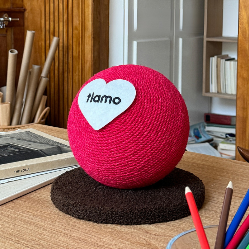 Sisal Rope Cat Scratching Ball – Interactive Cat Toy