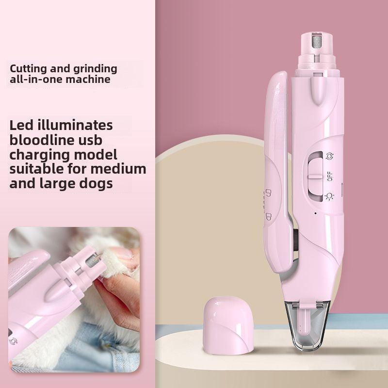 Pet nail clippers lamp cat and dog manicure multifunctional bass universal nail grinder home toe nail clippers - NoKa&AuroraStone