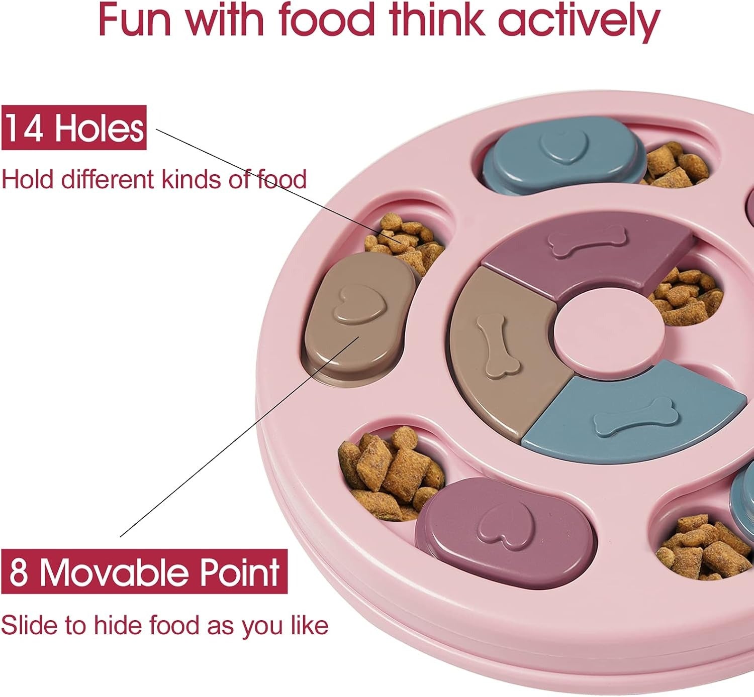 Dog Puzzle,Dogs Food Toys for IQ Training & Mental Enrichment,Dog Treat Puzzle Level 1