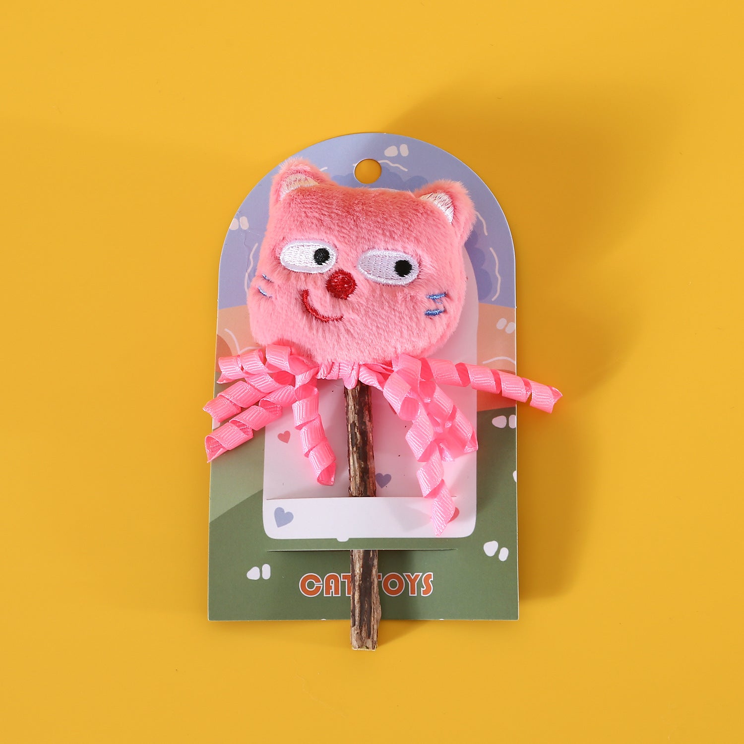 Catnip Plush Toy with Tassels & Sound – Interactive Chew Toy for Cats
