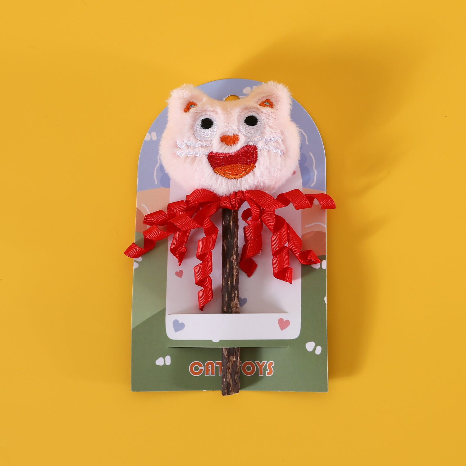 Catnip Plush Toy with Tassels & Sound – Interactive Chew Toy for Cats