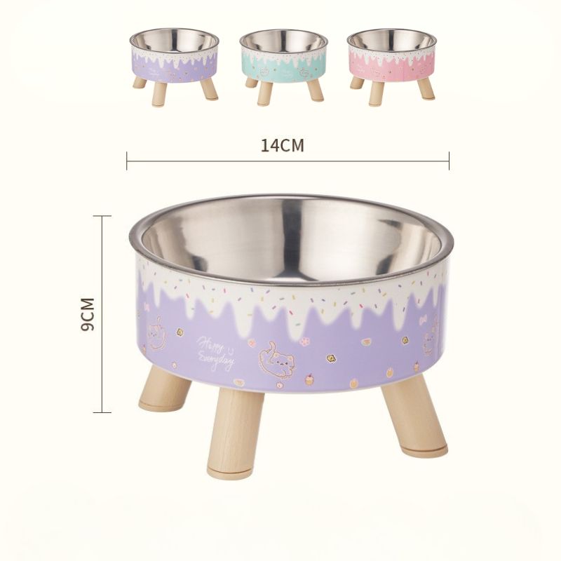 Whisker-Safe Elevated Pet Bowl | Stable Raised Stand & Durable Stainless Steel