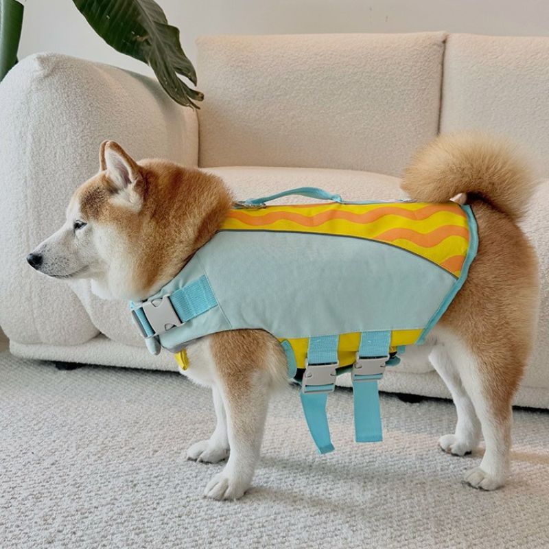 Dog Life Jacket – Safety Swim Vest with Rescue Handle, Adjustable Buckles, Multiple Sizes