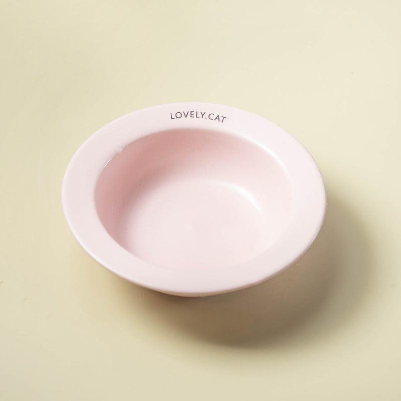 Pet Bowl ceramic dog cat bowl non-black chin cat dog food bowl drinking water Slow Food Bowl wholesale - NoKa&AuroraStone