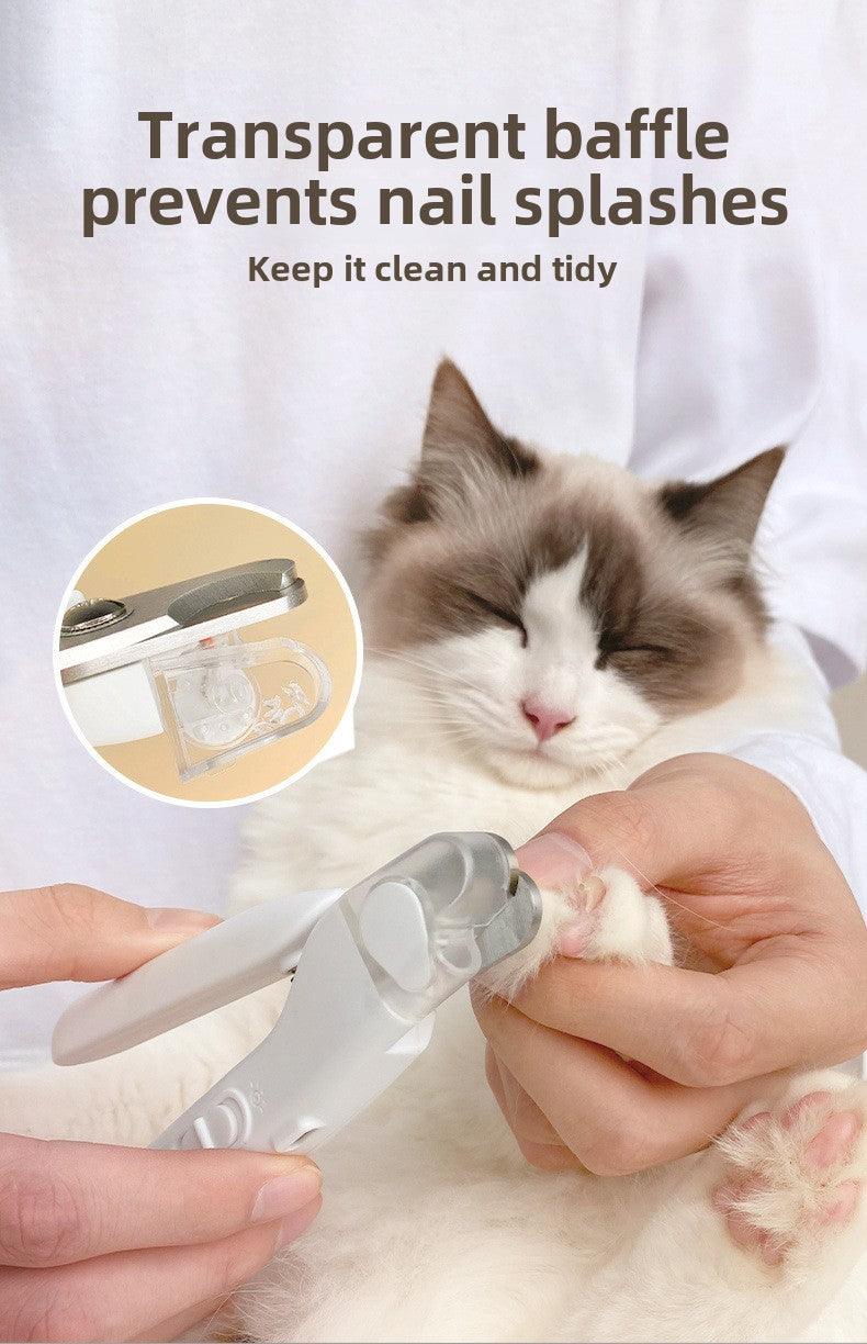 Pet nail clippers lamp cat and dog manicure multifunctional bass universal nail grinder home toe nail clippers - NoKa&AuroraStone